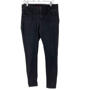 Womens Wax Curvey Black Jeans Size 16 3446 High Rise Stretch